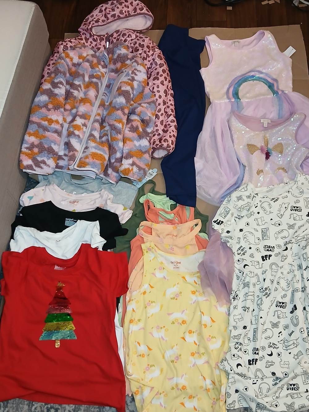 Lot of 16 pieces Girls size 14 Mixed Clothing Dress Tops Legging Jackets